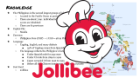 Philippines knowledge and Jollibee