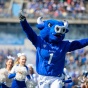 Victor E Bull at UB football game. 
