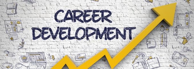 Career development arrow. 