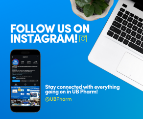Follow us on Instagram @UBPharm. 