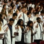PharmD students reciting the Oath of a Pharmacist at the White Coat Ceremony 2026. 