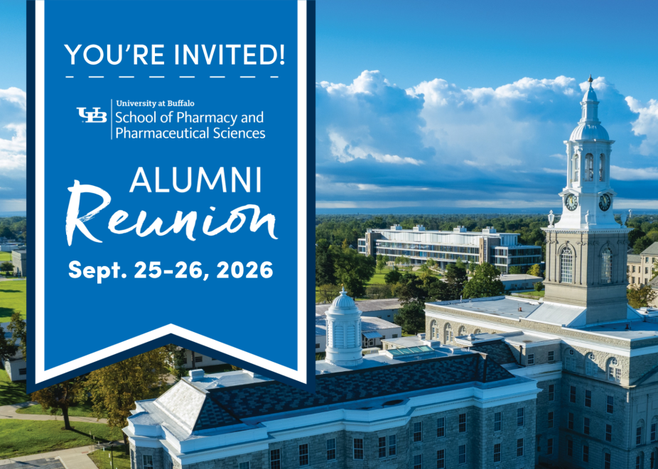 Invitation for the SPPS Alumni Reunion Weekend, Sept. 25-26, 2026, featuring an image of UB Hayes Hall. 