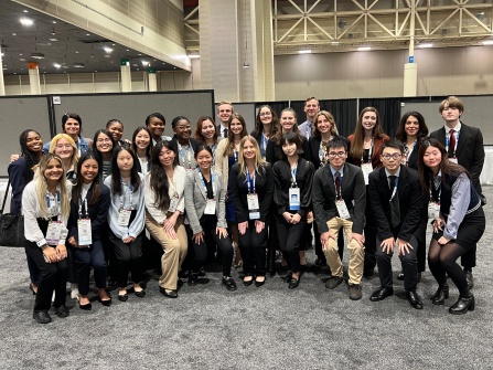 PharmD students present research at ASHP Midyear 2024 Clinical Meeting. 