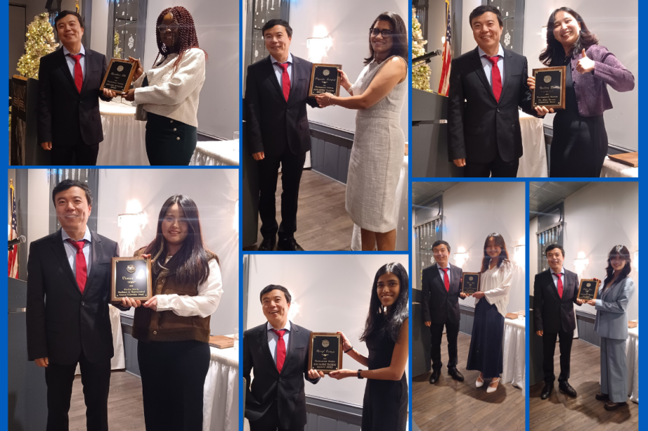 Department of Pharmaceutical Sciences award recipients at Celebration of Student Excellence December 2025. 