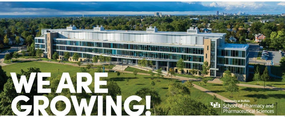 The UB School of Pharmacy and Pharmaceutical Sciences is growing. 