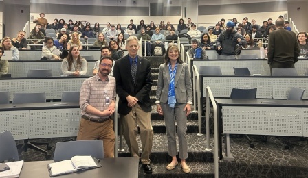 NCPA President Riddle with SPPS community. 