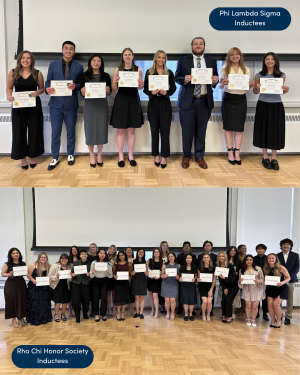 SPPS 2026 Rho Chi and Phi Lambda Sigma inductees. 