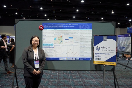 Shelby Chan, PharmD/MBA '25, awarded AMCP 2024 Best Student Pharmacist Poster. 