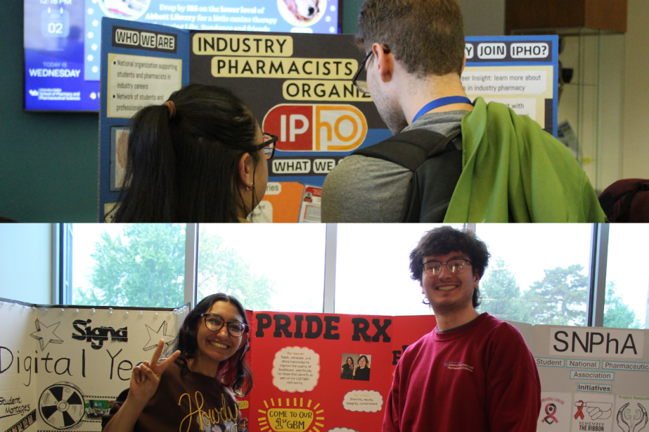 Students exploring ways to get involved at the SPPS Student Organization Fair. 